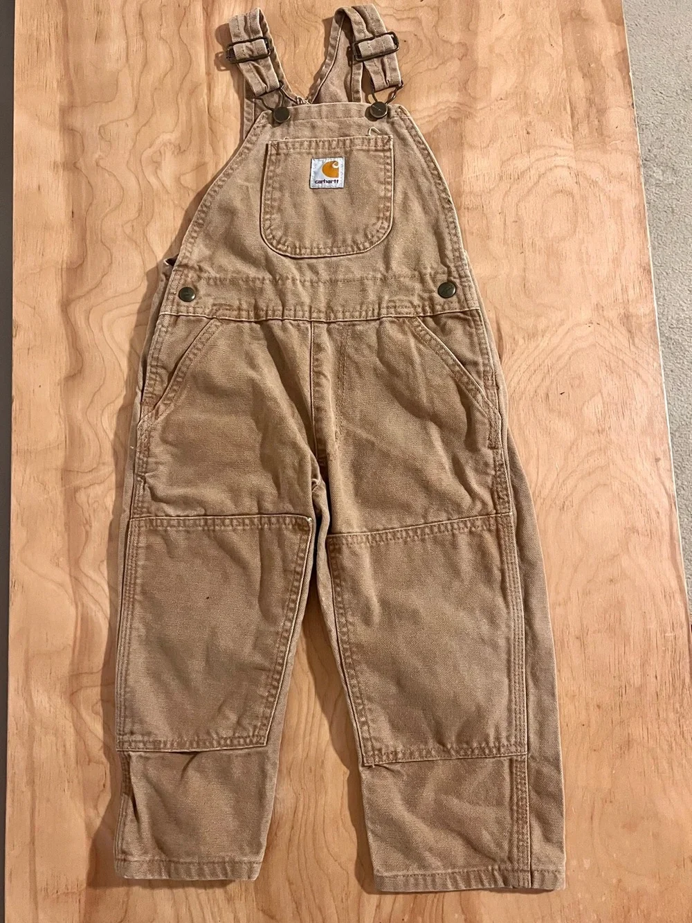 Carhartt 3T Camel Brown Overalls